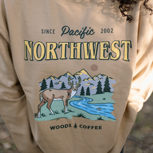 Open image in slideshow, Northwest Deer Crewneck
